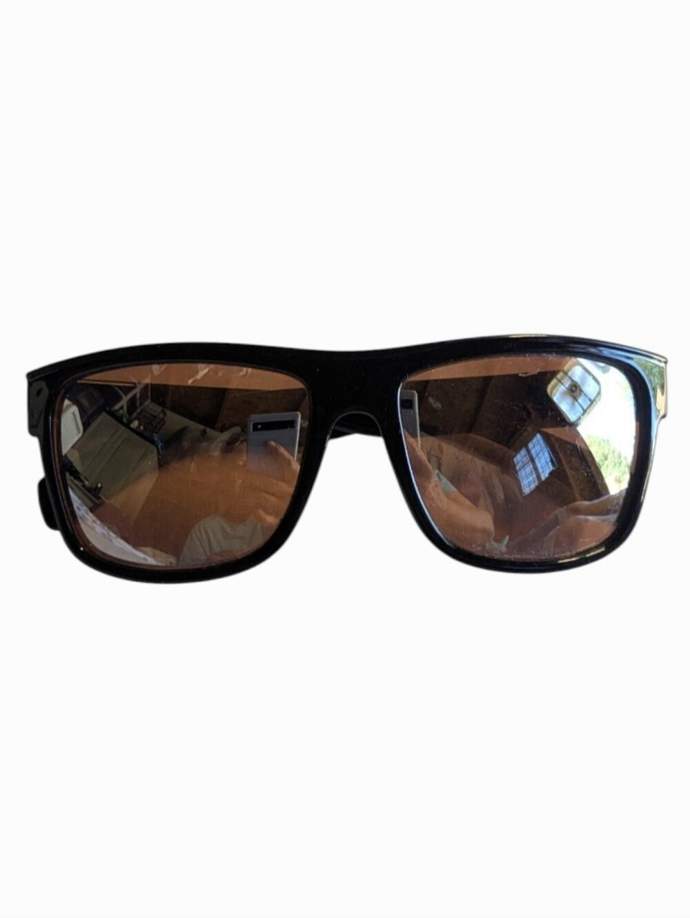 Classic Black Sunglasses with Brown Tinted Lenses Cat.3